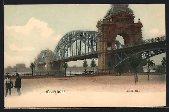 AK Düsseldorf, Rheinbrücke