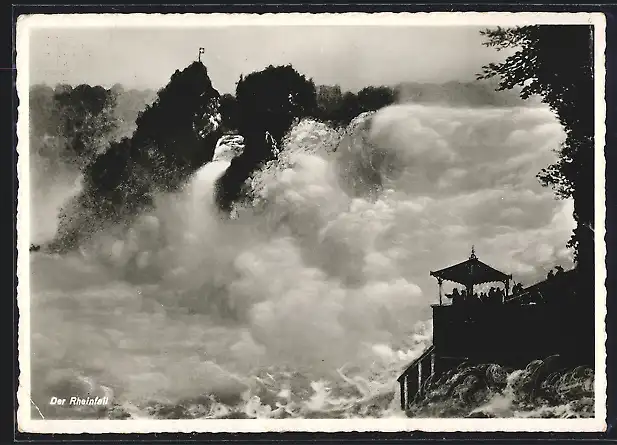 AK Rheinfall, Aussichtspunkt am Wasserfall