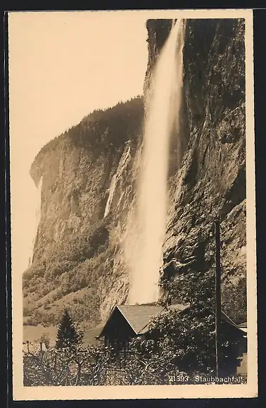AK Staubbachfall, Wasserfall und Hütte