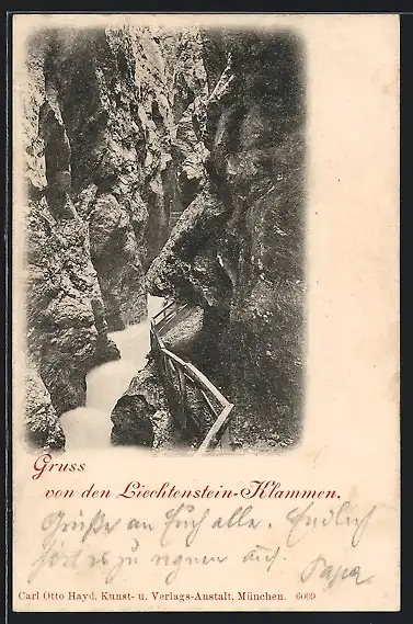 AK Liechtenstein-Klamm Wasserfall