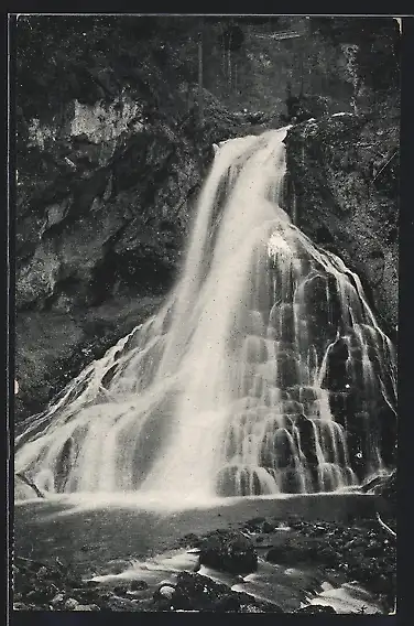 AK Blick auf den Gollinger Wasserfall