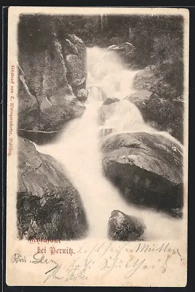AK Myrafälle, Wasserfall bei Pernitz