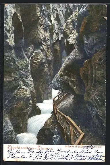 AK Liechtenstein-Klamm Wasserfall