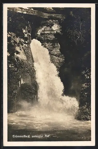 AK Trümmelbachfall, Unterster Wasserfall