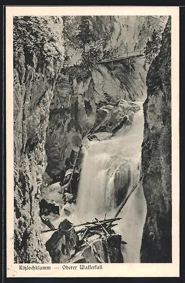 AK Kitzlochklamm, oberer Wasserfall