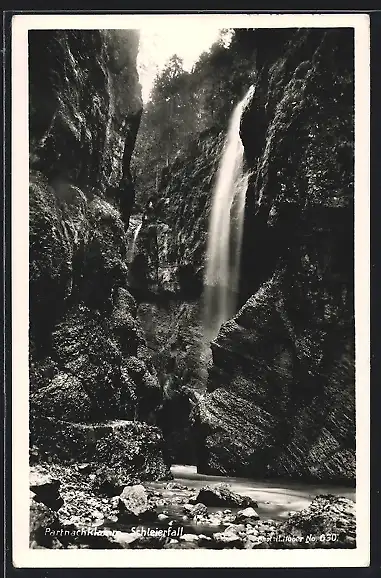 AK Partnachklamm, Blick zum Schleierfall