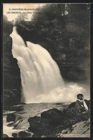 AK Les Brenets, la Chute du Doubs