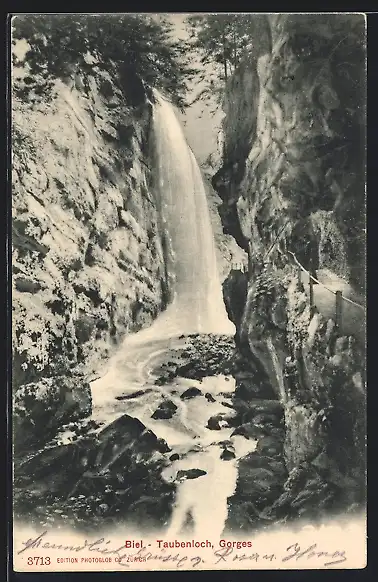 AK Biel, Taubenloch-Wasserfall, Gorges