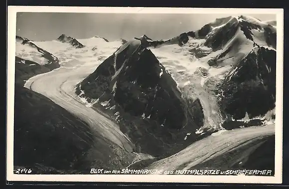 AK Mutmalspitze, Geltscherpanorama mit Schalfferner