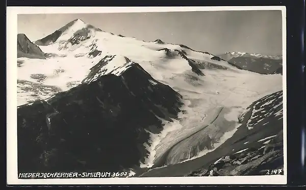 AK Niederjochferner, Gletscher und Berg Similaun