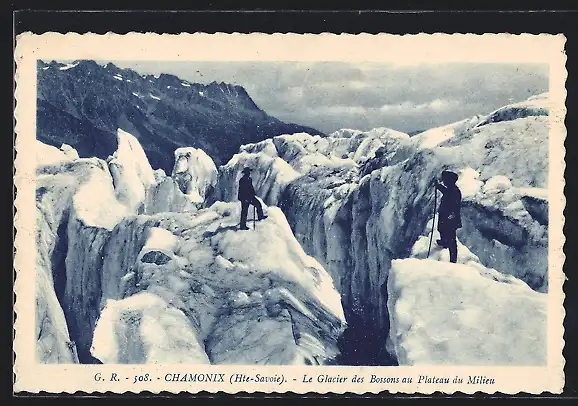 AK Chamonix, le Glacier des Bossons au Plateau du Milieu