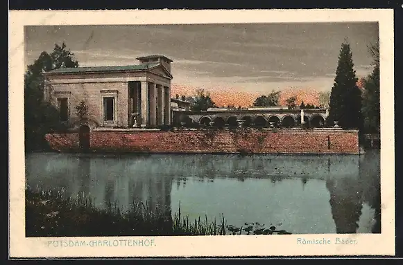 AK Potsdam-Charlottenhof, Römische Bäder