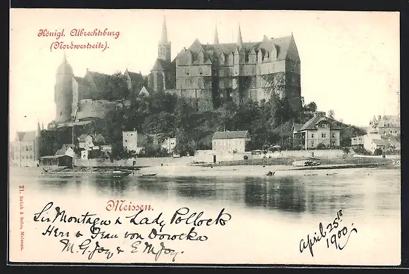 AK Meissen, Königliche Albrechtsburg, Nordseite