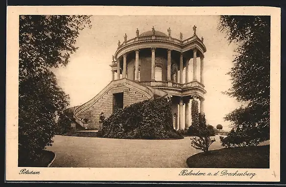 AK Potsdam, Belvedere auf dem Drachenberg