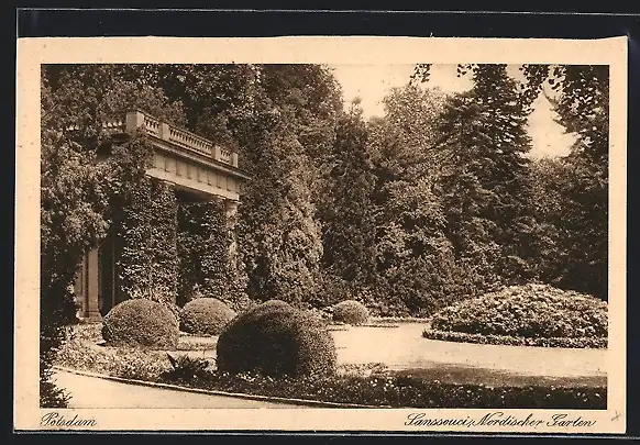 AK Potsdam, Sanssouci, Nordischer Garten