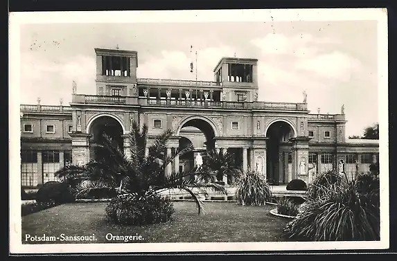 AK Potsdam-Sanssouci, Ansicht der Orangerie