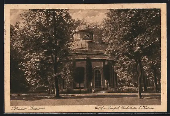 AK Potsdam-Sanssouci, Antiken Tempel, Ruhestätte der Kaiserin