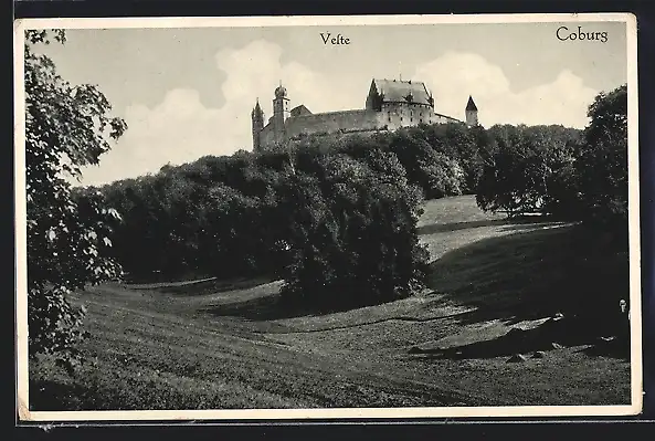 AK Coburg, Blick auf die Veste