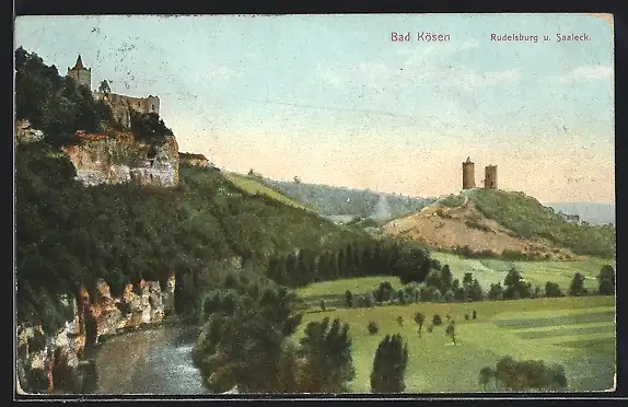 AK Bad Kösen, Rudelsburg und Saaleck mit Umgebung