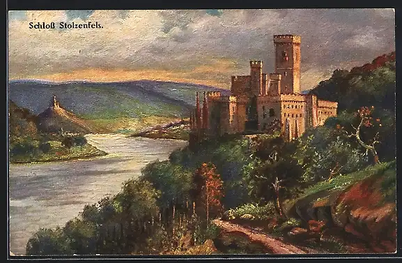 AK Capellen, Schloss Stolzenfels, Panorama