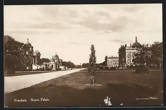 AK Potsdam, Neues Palais mit Umgebung