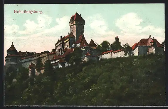 AK Hohkönigsburg, Ansicht von unterhalb