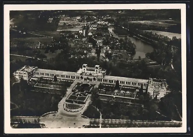 AK Potsdam, Orangerie, Fliegeraufnahme