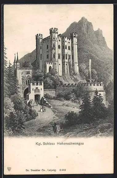 AK Am Kgl. Schloss Hohenschwangau