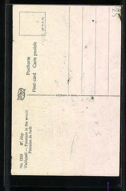 Ölgemälde-Imitations-AK Degi Nr. 1917: Der Waldquell im Herbst