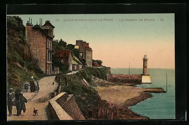 AK Saint-Brieuc-Sous-La-Tour, Le Chemin du Phare