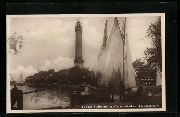 AK Swinemünde-Osternothafen, Am Leuchtturm