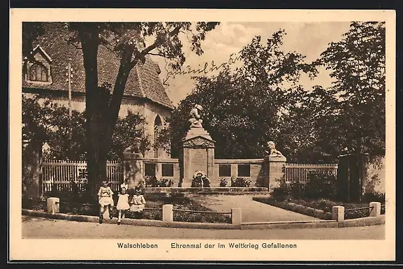 AK Walschleben, Ehrenmal der im Weltkrieg Gefallenen