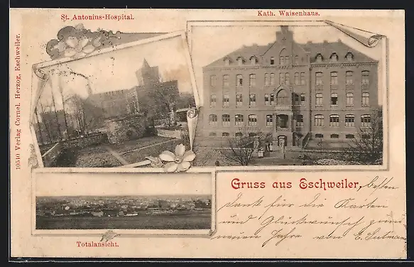 AK Eschweiler, Kath. Waisenhaus, St. Antonius-Hospital, Totalansicht