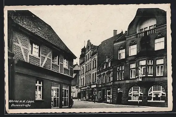 AK Werne /Lippe, Bonenstrasse mit Hotel