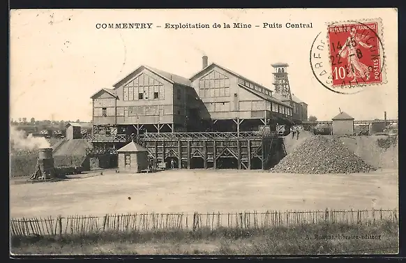 AK Commentry, Exploitation de la Mine, Puits Central