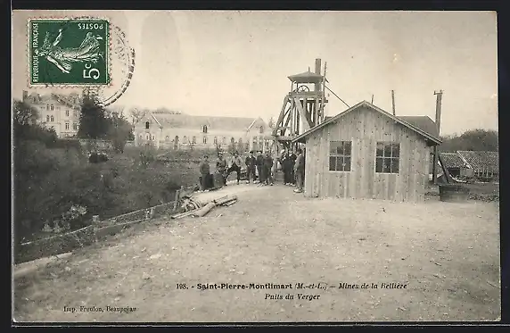 AK Saint-Pierre-Montlimart, Mines de la Bellière, Puits du Verger