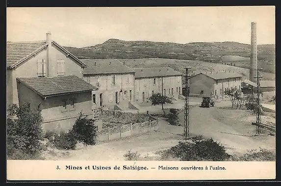AK Salsigne, Mines et Usines, Maisons ouvrières à l`usine