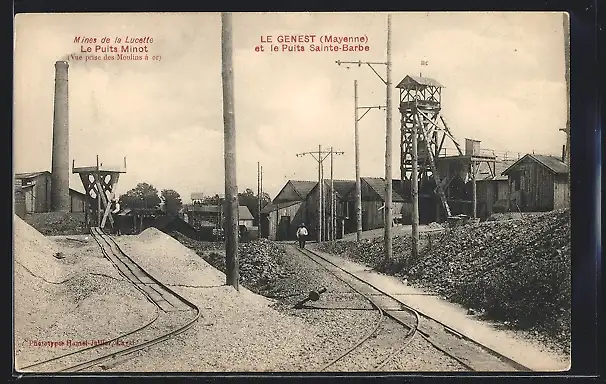 AK Le Genest, Mines de la Lucette, Le Puits Minot