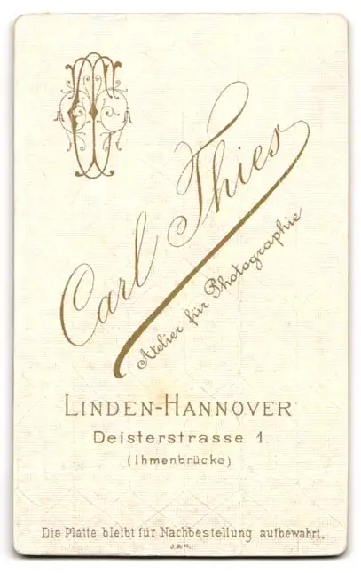 Fotografie Carl Thies, Hannover-Linden, Diesterstr. 1, Bürgerlicher Herr mit Zwirbelbart