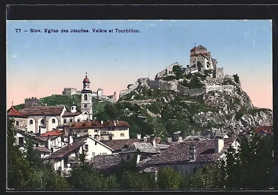 AK Sion, Eglise des Jesuites, Valere et Tourbillon