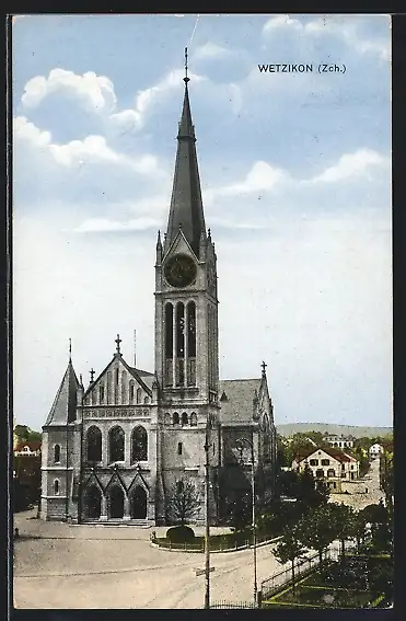 AK Wetzikon, Ansicht der Kirche
