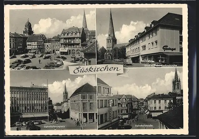 AK Euskirchen, Markt, Bahnhofstrasse