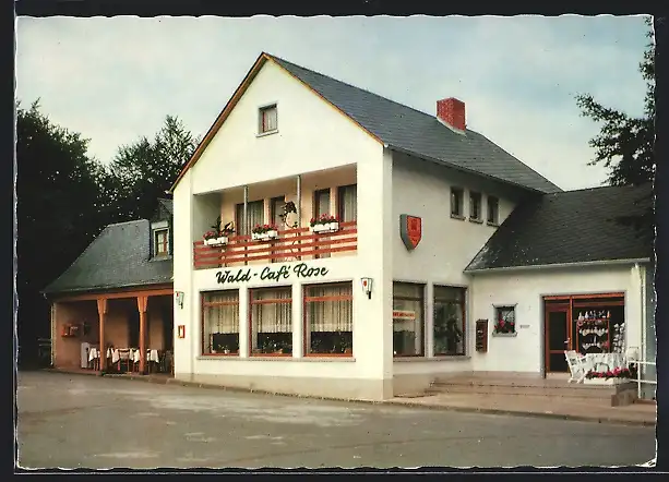 AK Gemündener Maar, Wald-Cafe Rose