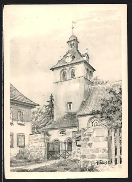 Künstler-AK Neudietendorf, Johannes-Kirche