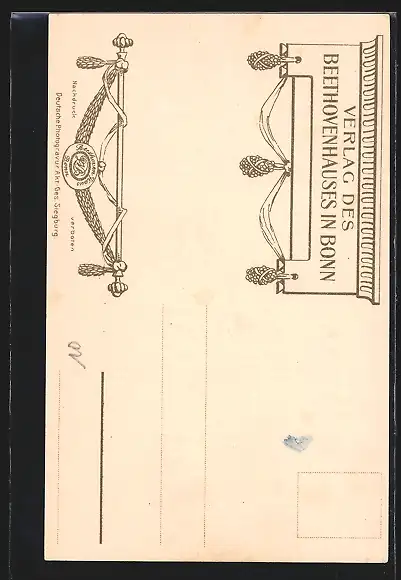 AK Bonn, Haus in der Bonngasse 20, Hofansicht