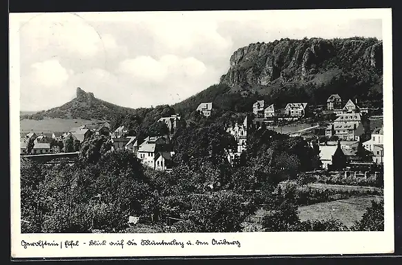 AK Gerolstein /Eifel, Blick auf die Munterley und den Auberg