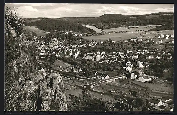 AK Gerolstein, Teilansicht mit den Eifel-Dolomiten