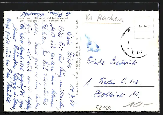 AK Rott /Eifel, Teilansicht, Kirche, Ortspartie