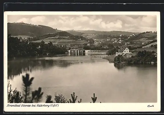 AK Ruhrberg / Eifel, Strandbad Obersee
