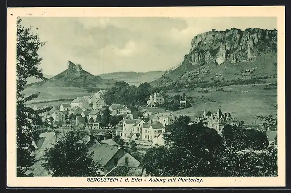 AK Gerolstein i. d. Eifel, Auburg mit Munterley